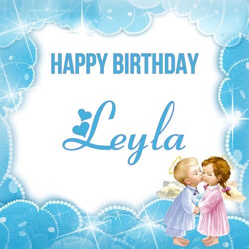 Открытка Leyla Happy birthday