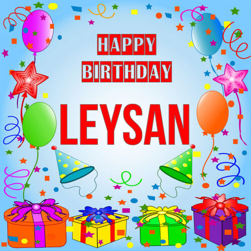 Открытка Leysan Happy birthday