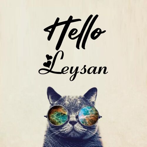 Открытка Leysan Hello