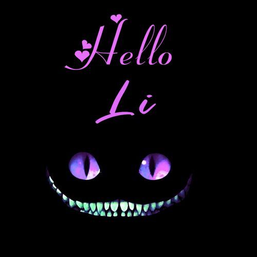 Открытка Li Hello