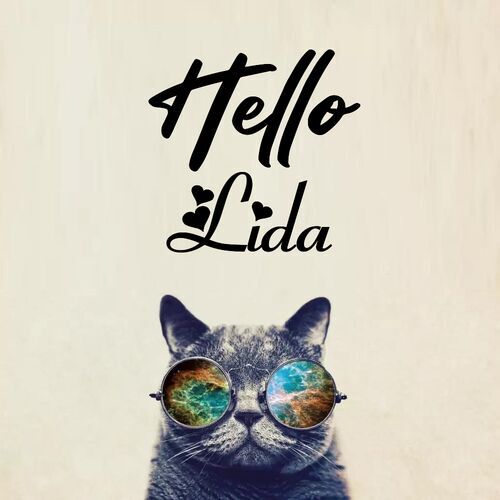 Открытка Lida Hello