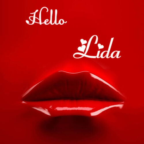 Открытка Lida Hello