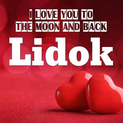 Открытка Lidok I love you to the moon and back