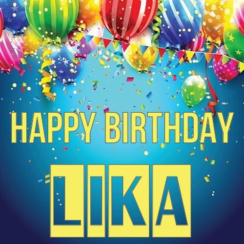 Открытка Lika Happy birthday