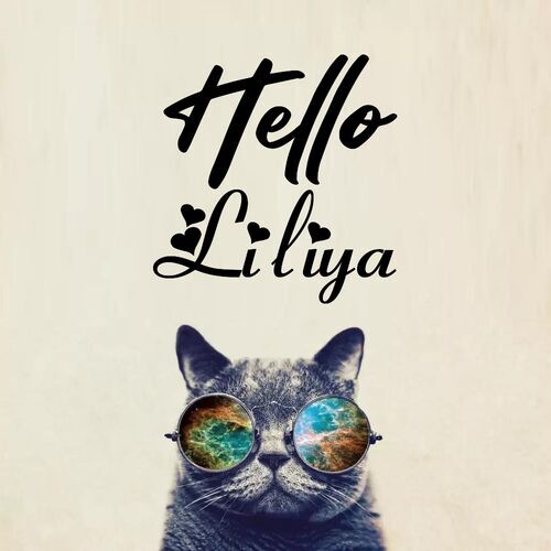 Открытка Liliya Hello