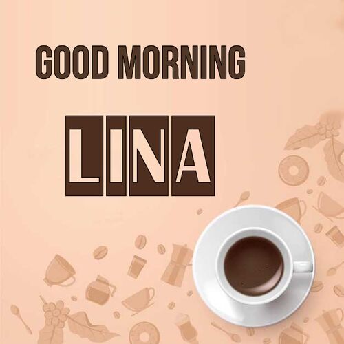 Открытка Lina Good morning