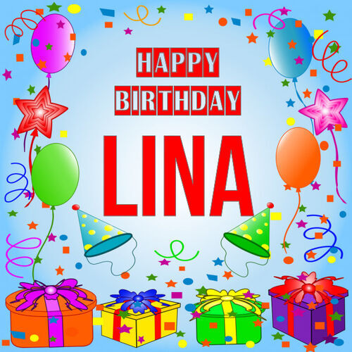 Открытка Lina Happy birthday