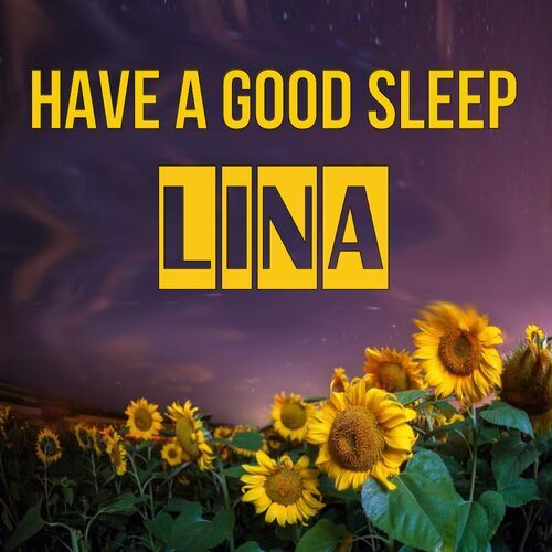 Открытка Lina Have a good sleep