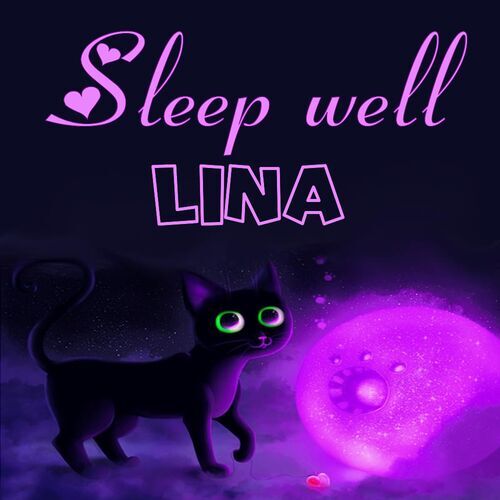 Открытка Lina Sleep well