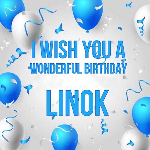 Открытка Linok I wish you a wonderful birthday