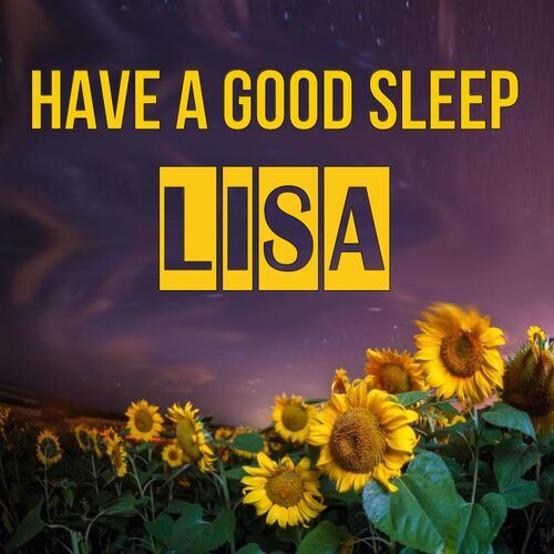 Открытка Lisa Have a good sleep