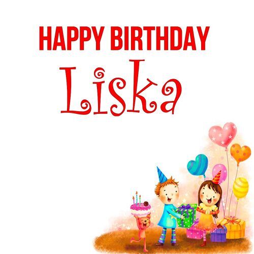 Открытка Liska Happy birthday