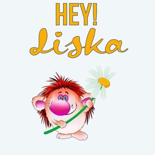 Открытка Liska Hey!