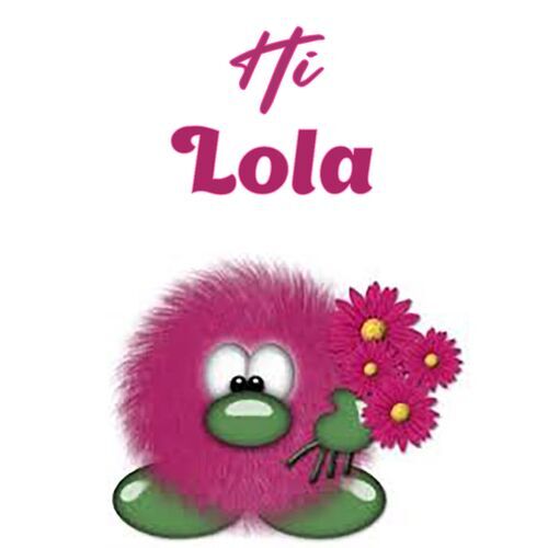 Открытка Lola Hi