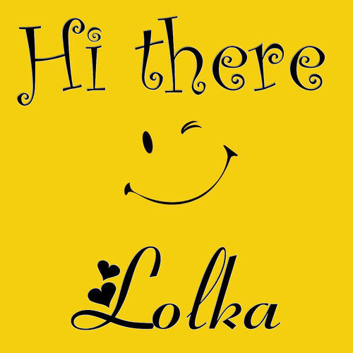 Открытка Lolka Hi there