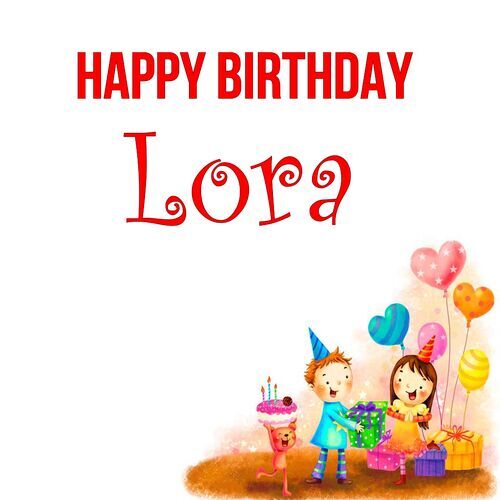 Открытка Lora Happy birthday