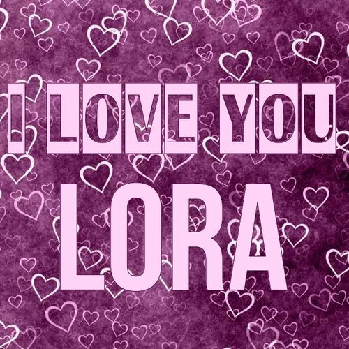 Открытка Lora I love you