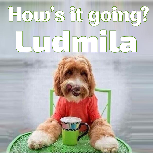 Открытка Ludmila How