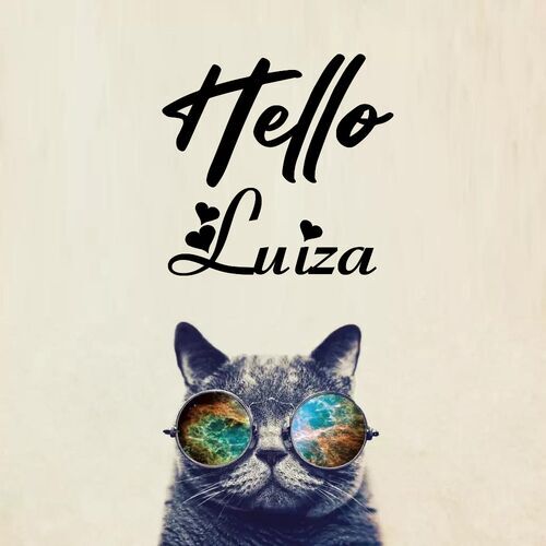 Открытка Luiza Hello