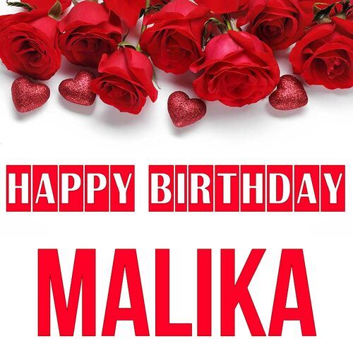 Открытка Malika Happy birthday