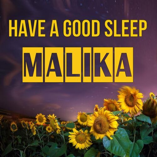 Открытка Malika Have a good sleep