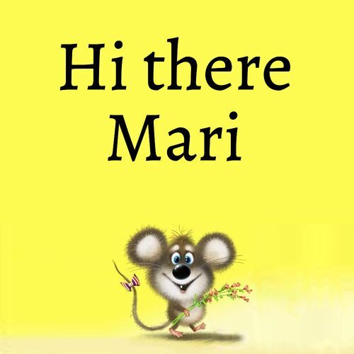 Открытка Mari Hi there