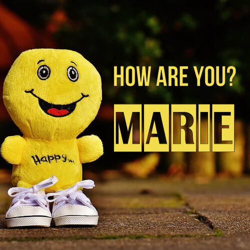 Открытка Marie How are you?