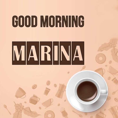 Открытка Marina Good morning