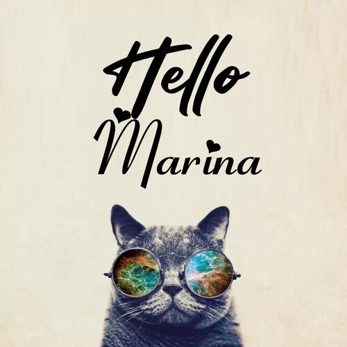 Открытка Marina Hello