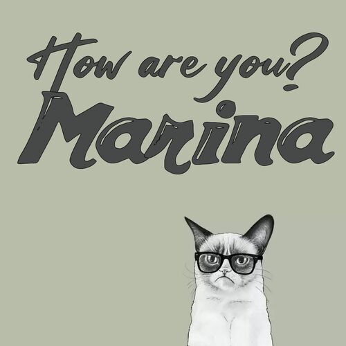 Открытка Marina How are you?