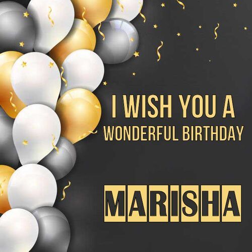 Открытка Marisha I wish you a wonderful birthday