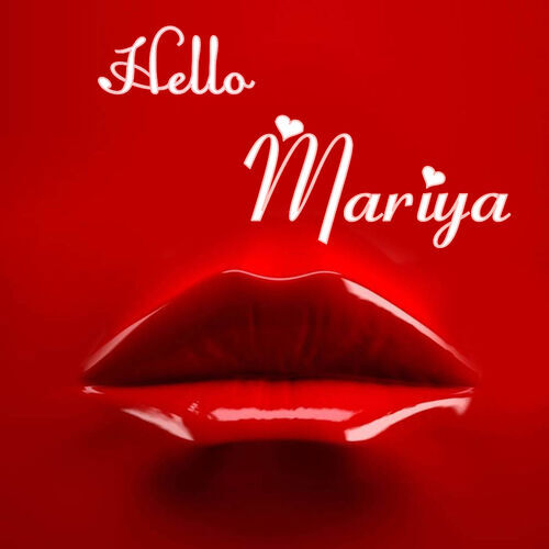 Открытка Mariya Hello