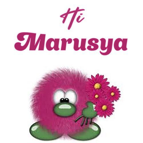 Открытка Marusya Hi