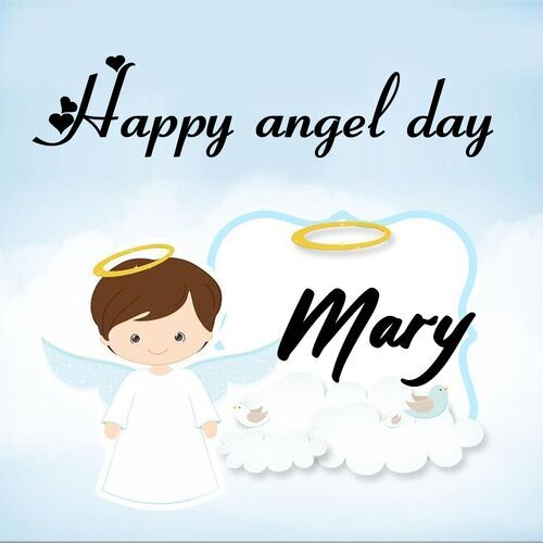 Открытка Mary Happy angel day