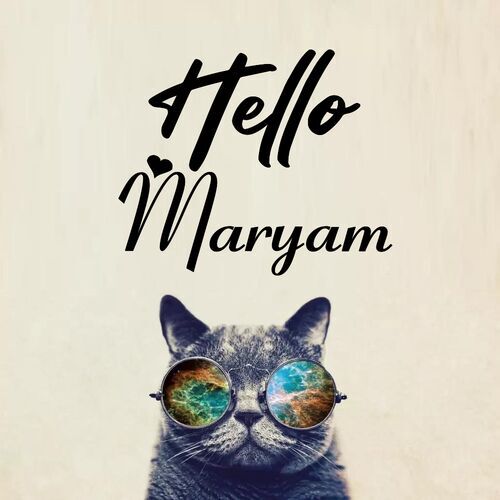 Открытка Maryam Hello