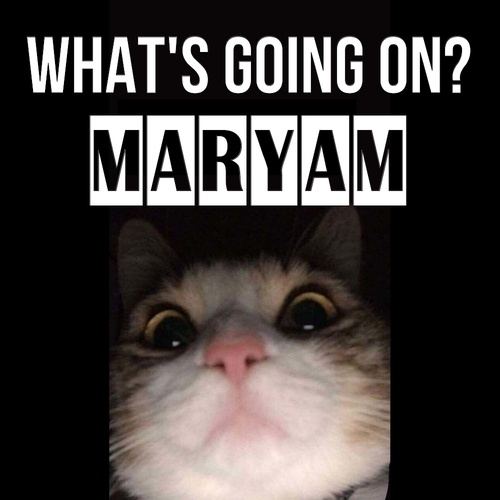 Открытка Maryam What