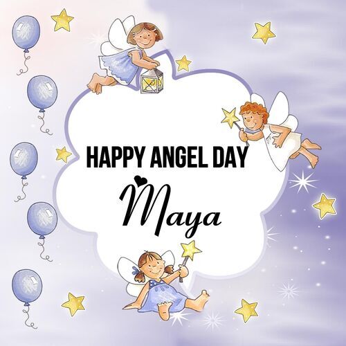 Открытка Maya Happy angel day