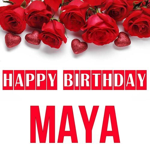 Открытка Maya Happy birthday