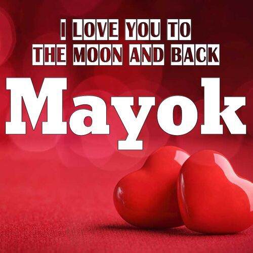 Открытка Mayok I love you to the moon and back