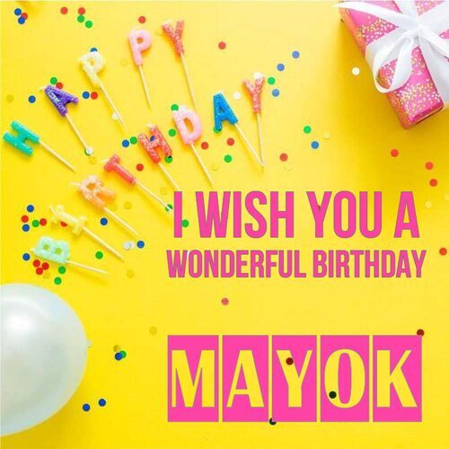 Открытка Mayok I wish you a wonderful birthday