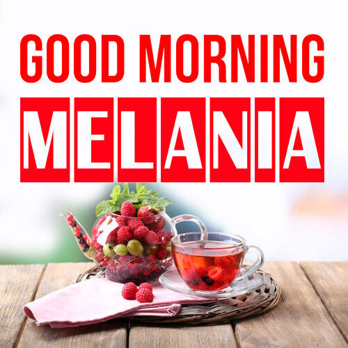 Открытка Melania Good morning