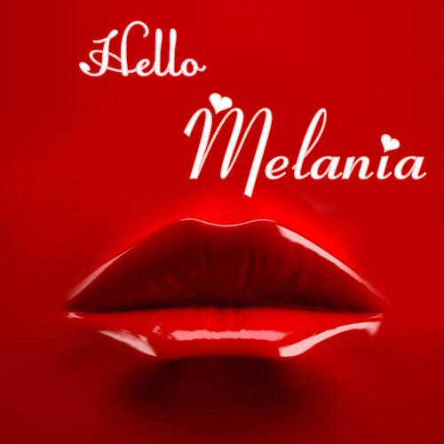 Открытка Melania Hello