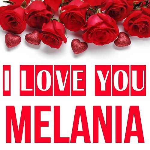 Открытка Melania I love you