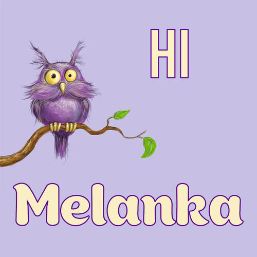 Открытка Melanka Hi