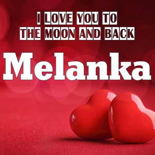 Открытка Melanka I love you to the moon and back