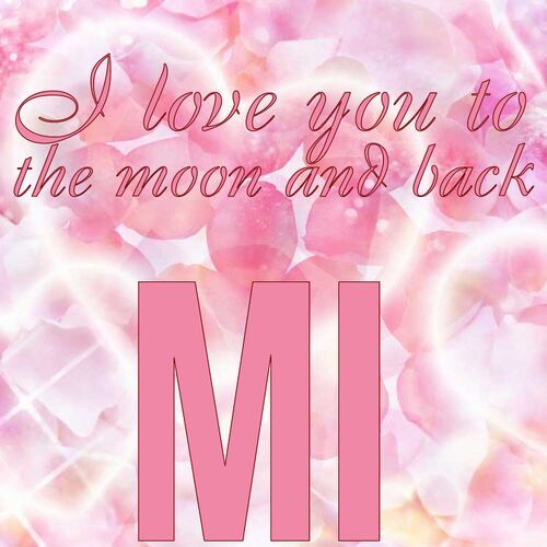 Открытка Mi I love you to the moon and back