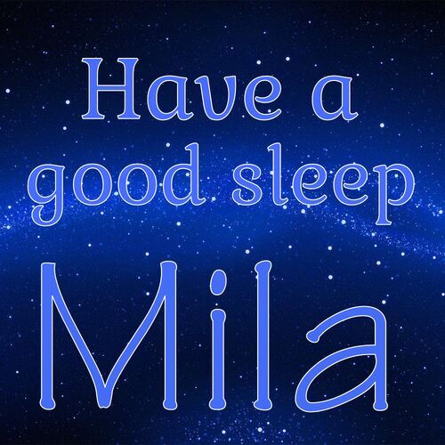 Открытка Mila Have a good sleep