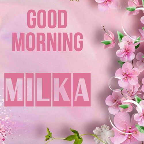 Открытка Milka Good morning