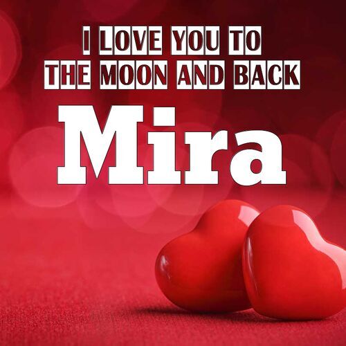 Открытка Mira I love you to the moon and back