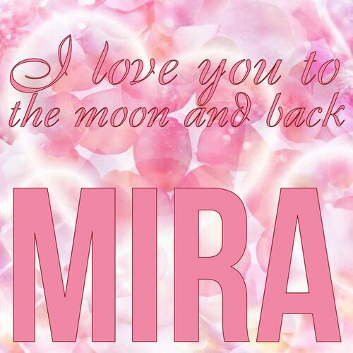 Открытка Mira I love you to the moon and back